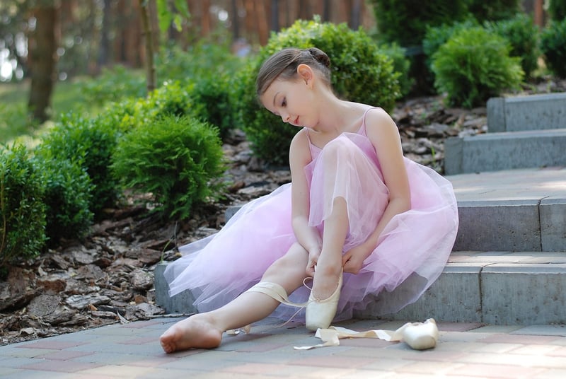 Ballet dancer at the barre